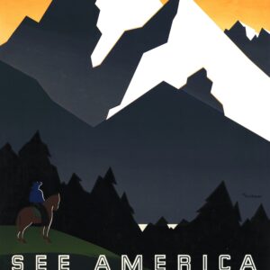 Weitzman - See America - Welcome to Montana Vintage Travel Poster